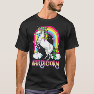 Mardicorn Retro Unicorn Jester Animal Mardi Gras F T-Shirt