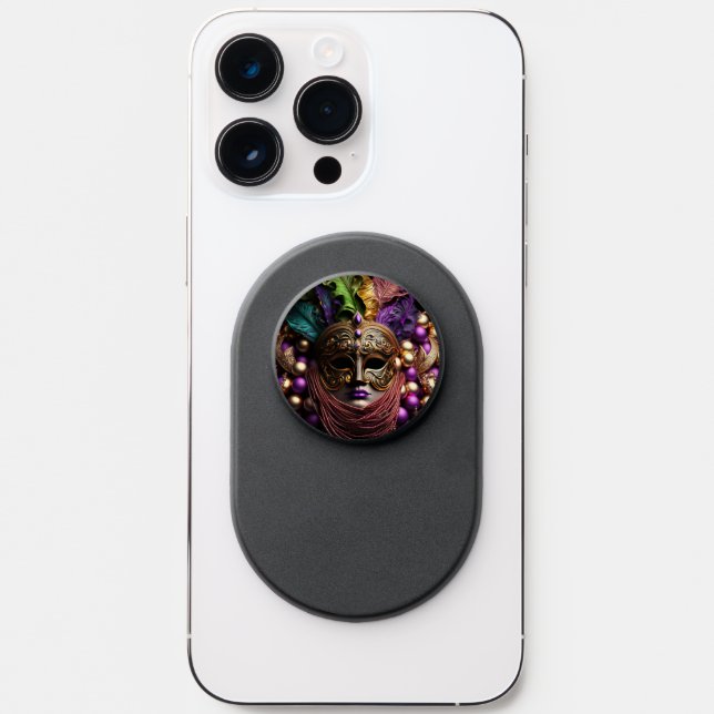 MardiGras Mask PopSocket (Front)