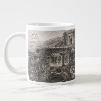 Mardin Dara Underground City Sketch Giant Coffee Mug