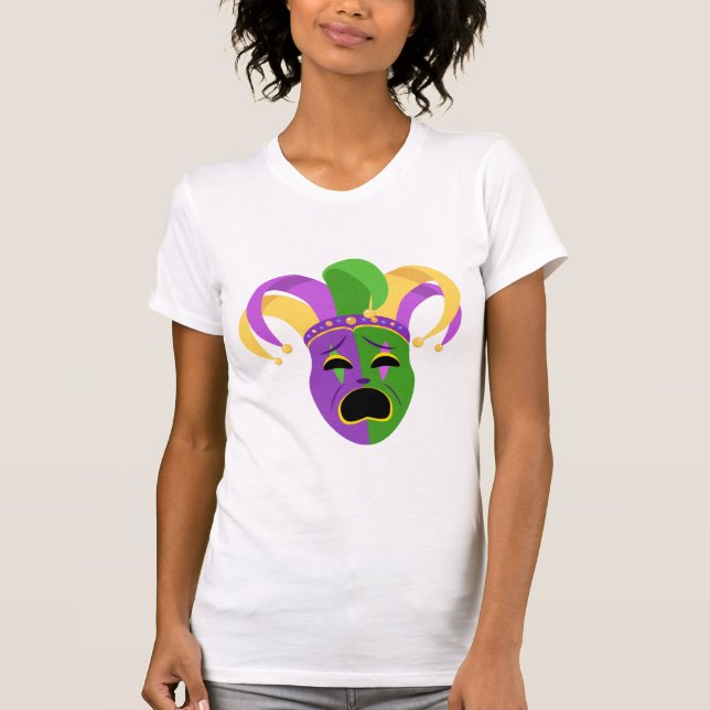 Mardis Gras Mask T-Shirt (Front)