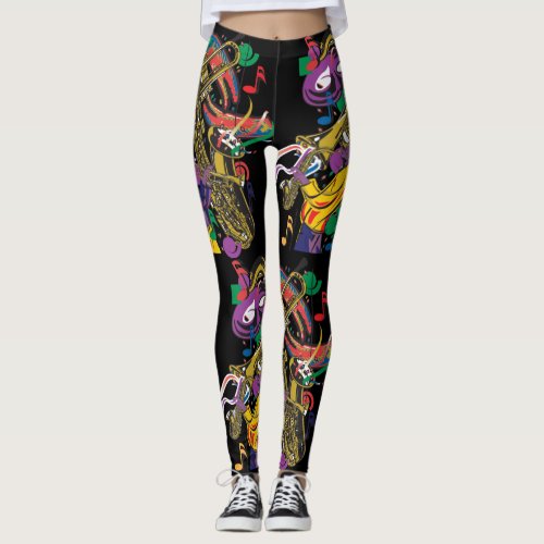 Mardis Gras New Orleans Leggings