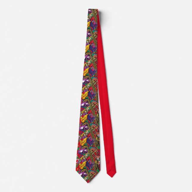 Mardis Gras New Orleans Neck Tie (Front)
