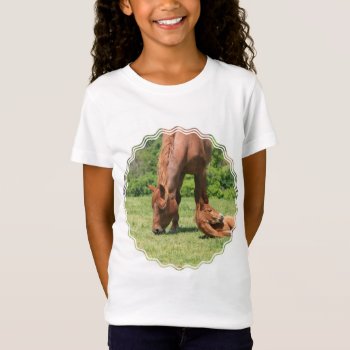 Mare And Colt Girl's T-shirt by HorseStall at Zazzle