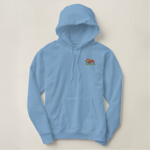 Mare and Foal Embroidered Hoodie