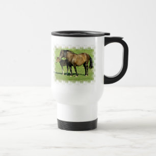 Mare and Foal Plastic Travel Mug