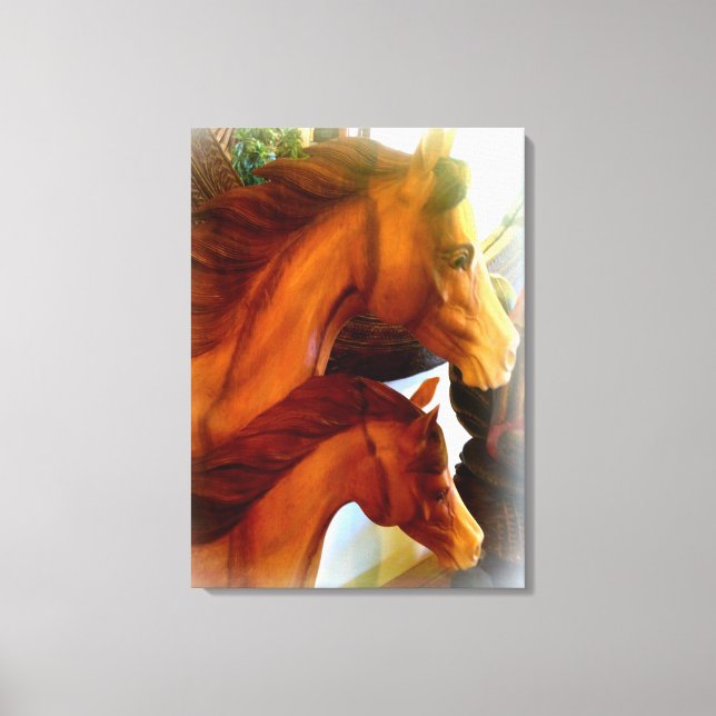 mare and pony wrapped canvas print (Front)