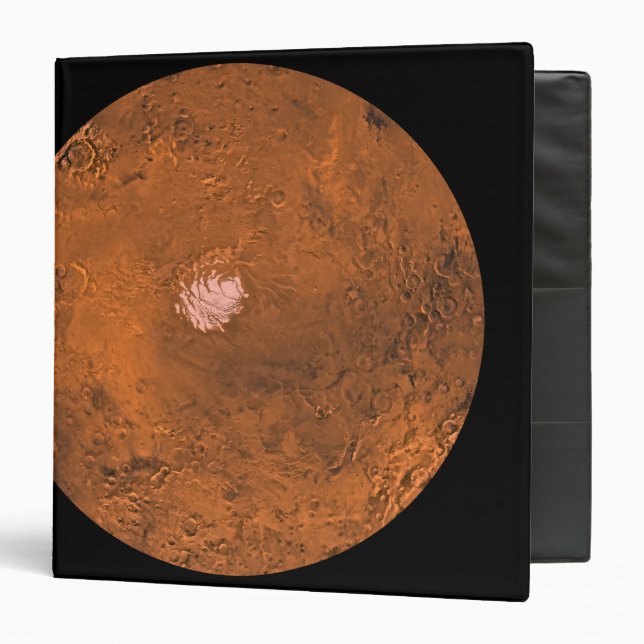 Mare Australe region of Mars 3 Ring Binder (Front/Inside)