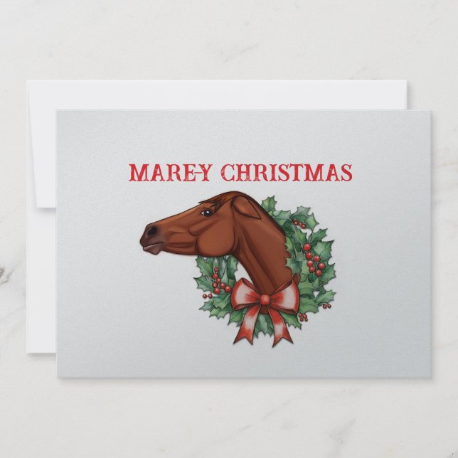 Mare-y Christmas Card (Front)