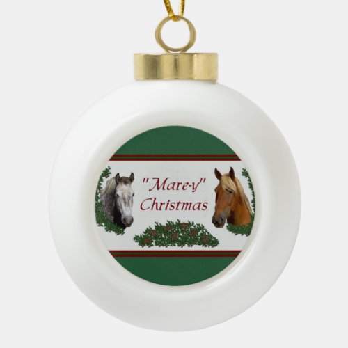 Mare_y Christmas Ceramic Ball Christmas Ornament