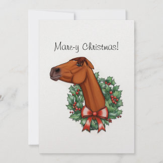 Mare-y Christmas Flat Card