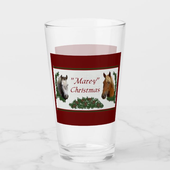 Mare-y Christmas Glass (Front)