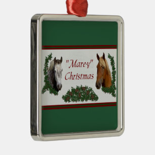 Mare-y Christmas Metal Ornament