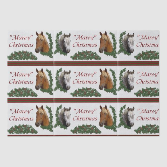 Mare-y Christmas Tissue Paper (Front)