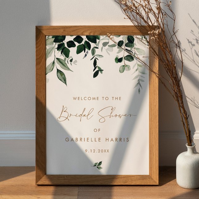 MAREE Greenery Bridal Shower Welcome Sign (Creator Uploaded)
