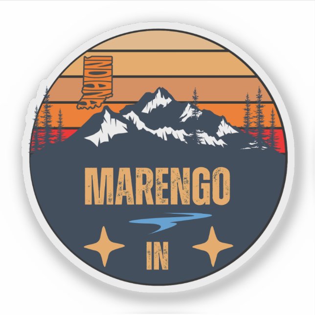 Marengo, Indiana Sticker (Front)
