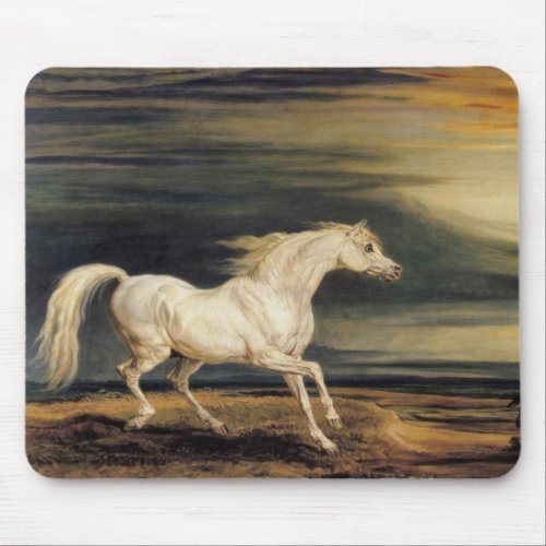 Marengo the White Horse by James Ward Mouse Pad
