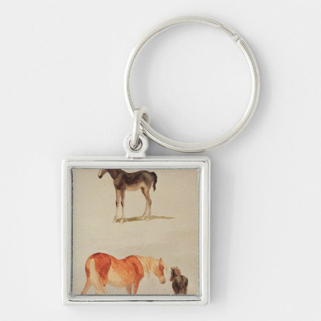 Mares and foals keychain (Front)