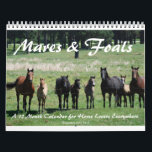 Mares & Foals Calendar<br><div class="desc">A selection of mares and foals photographed by Cathey Osborne of SmilodonArt.com. All photographs copyright 2008.</div>