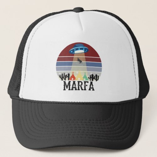 Marfa Texas Ghost Lights Festival UFO Cow Trucker Hat