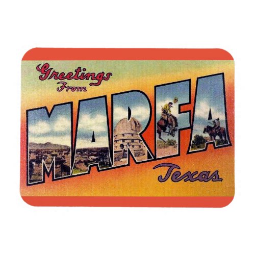 Marfa Texas Magnet _ Vintage Travel 