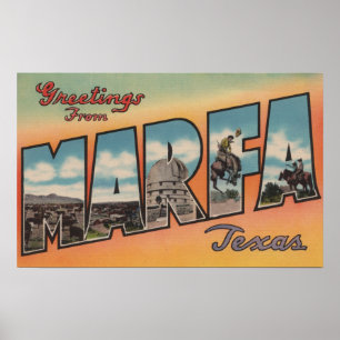 Marfa, TexasLarge Letter ScenesMarfa, TX Poster
