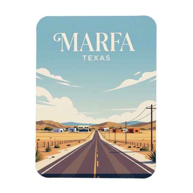 Marfa USA Magnet (Vertical)
