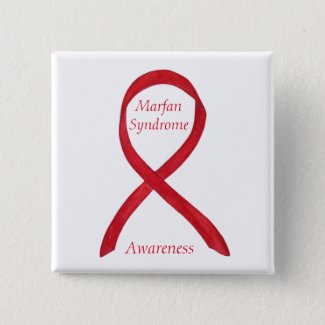 Marfan Syndrome Awareness Ribbon Custom Pins