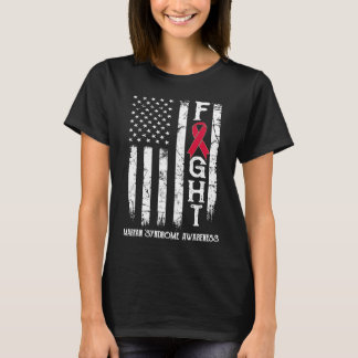 Marfan Syndrome Warrior US Flag T-Shirt