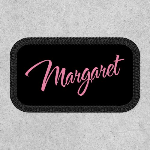 Margaret Decorative Name in Pink Patch