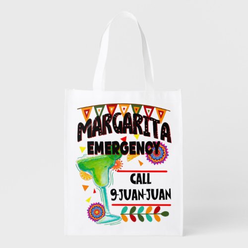 Margaret Emergency Call 9 Juan Juan Juan Grocery Bag