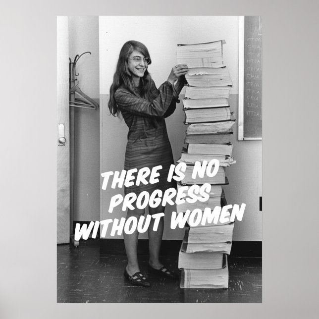 Margaret Hamilton Vintage NASA Photo Poster (Front)