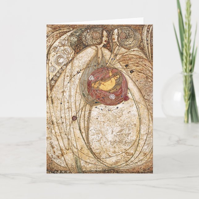 Margaret MacDonald Mackintosh Heart of the Rose Card (Front)