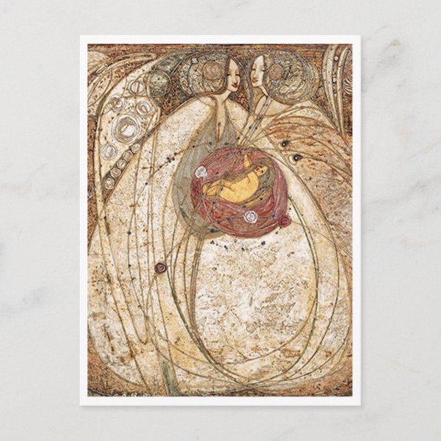 Margaret MacDonald Mackintosh  Heart of the Rose Postcard (Front)