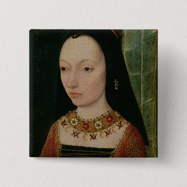 Margaret of York  Duchess of Burgundy, c.1477 Button (Front)