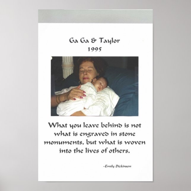 Margaret Reese and Grandson, Taylor Reese Poster (Front)