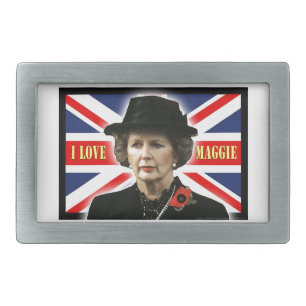 Margaret Thatcher I Love Maggie Belt Buckle