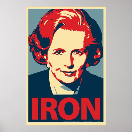 Margaret Thatcher Iron Poster