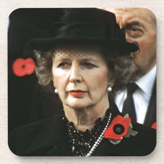 Margaret Thatcher Prime Minister Beverage Coaster (Front)