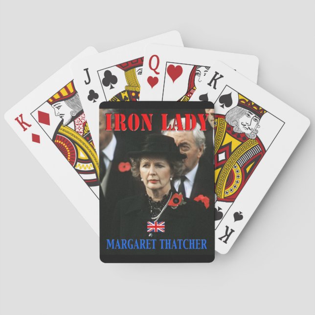 Margaret Thatcher Prime Minister Poker Cards (Back)