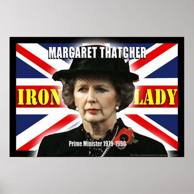 Margaret Thatcher Prime Minister Poster (Front)