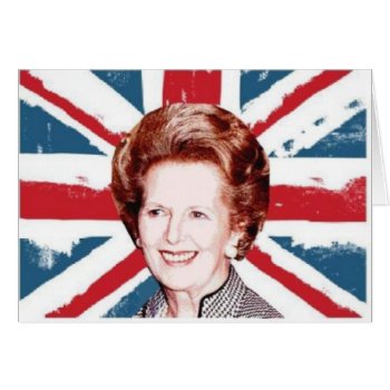 Margaret Thatcher Union Jack by Bubbleprint at Zazzle