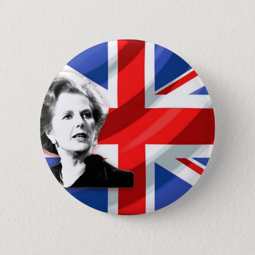 Margaret Thatcher Union Jack Button