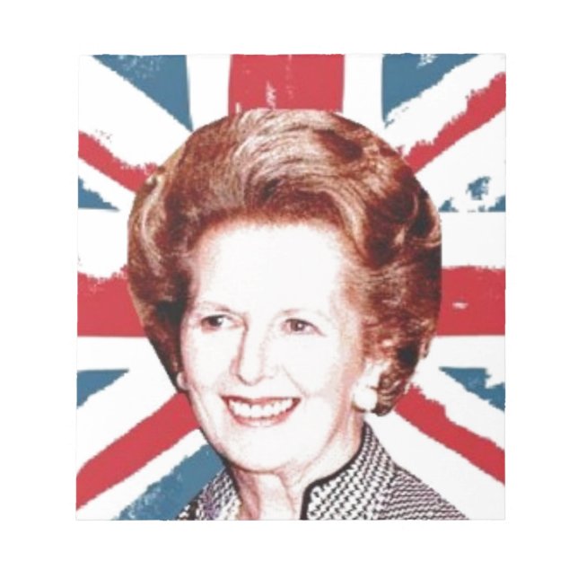 MARGARET THATCHER UNION JACK NOTEPAD (Front)
