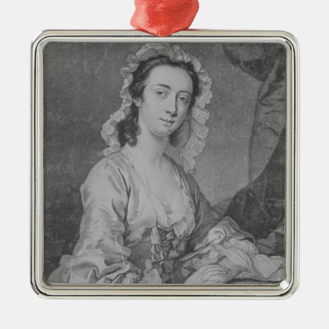 Margaret Woffington, engraved by John Faber Jr Metal Ornament (Front)
