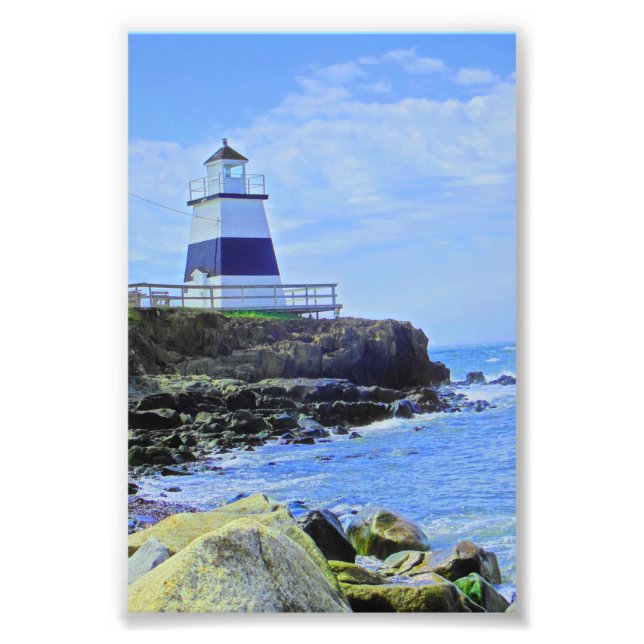 Margaretsville  lighthouse Nova Scotia Canada Photo Print (Front)