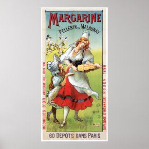Margarine Vintage Food Ad Art Poster