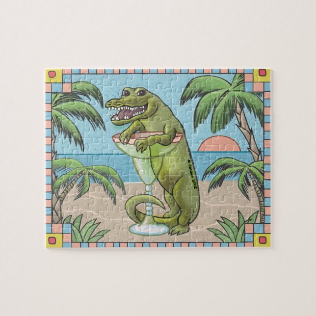 Margarita Alligator Jigsaw Puzzle (Horizontal)