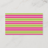 Margarita and Stripes Business Card (Back)
