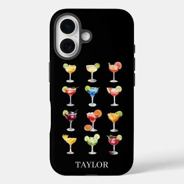 Margarita Anyone Monogrammed Case-Mate iPhone Case (Back)