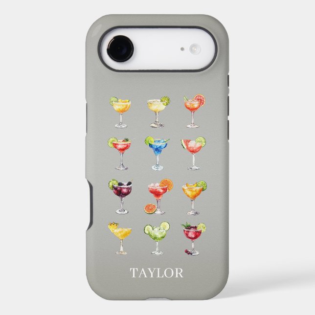 Margarita Anyone Monogrammed Case-Mate iPhone Case (Back)